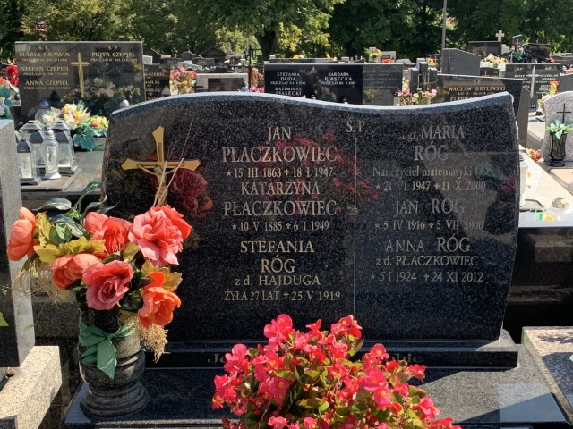 Anna Róg 1924 Myślenice - Grobonet - Wyszukiwarka osób pochowanych