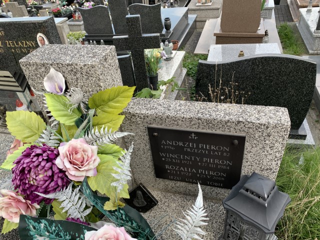 Wincenty Pieron 1921 Myślenice - Grobonet - Wyszukiwarka osób pochowanych