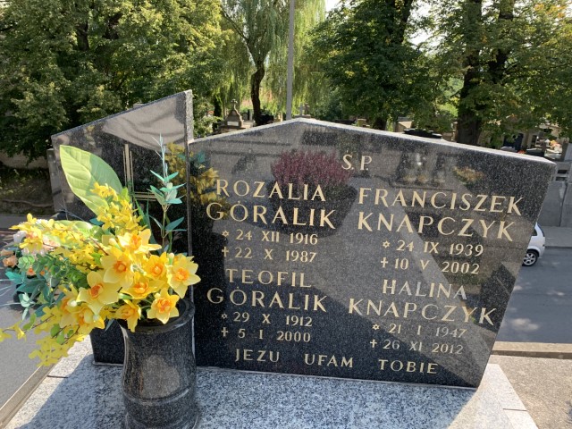 Rozalia Góralik 1916 Myślenice - Grobonet - Wyszukiwarka osób pochowanych