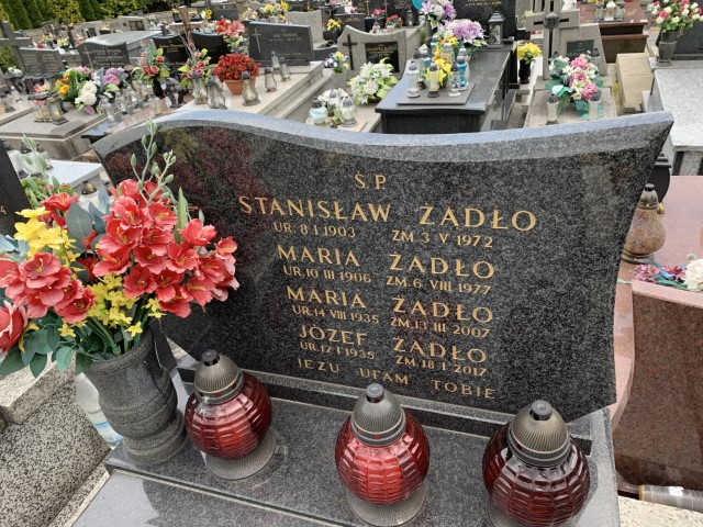 Józef Żądło 1935 Myślenice - Grobonet - Wyszukiwarka osób pochowanych